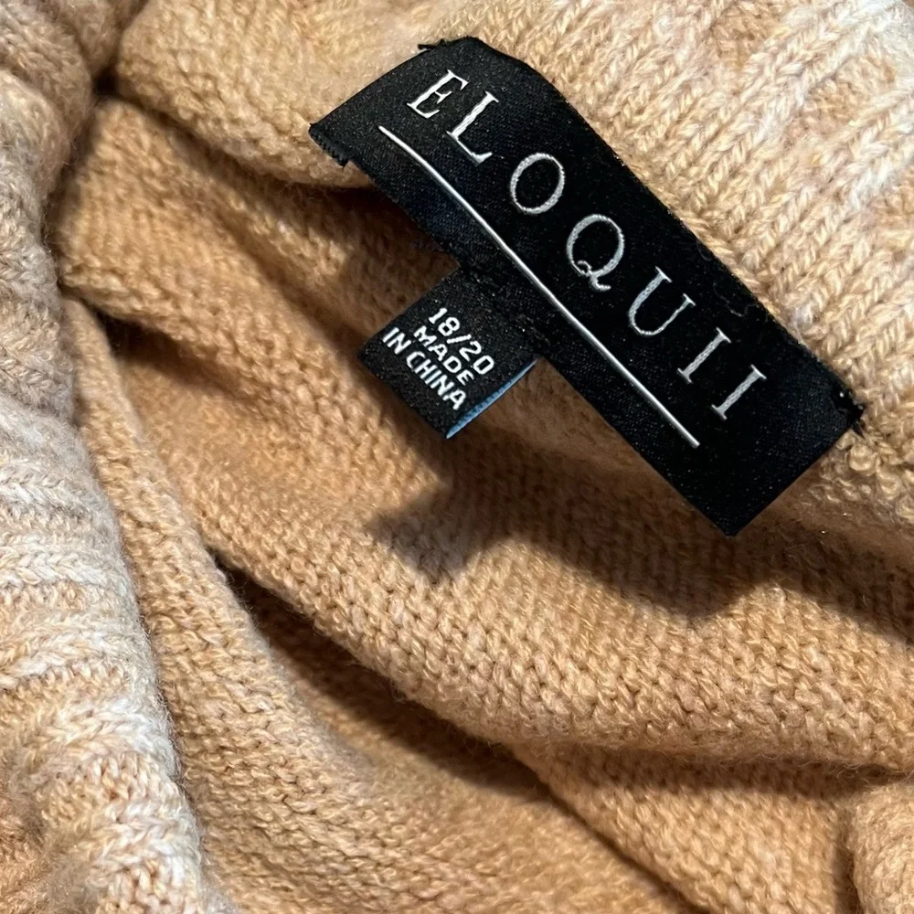 ELOQUII Off The Shoulder Flare Sleeve Sweater Dress 18 20 NWT
